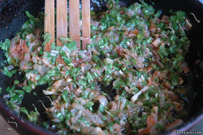 Салат из огурцов с мясом (Ве-ча)